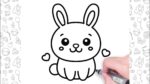 How to Draw a Cute Bunny Easy | Easter Bunny Drawing Step by Step