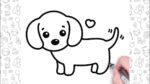 How to Draw a Cute Puppy Easy | bolalar uchun oson kuchukcha chizish | आसान पिल्ला ड्राइंग