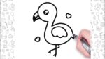 How to Draw a Flamingo Easy | Step by Step Drawing Easy