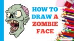How to Draw a Zombie Face: Easy Step by Step Drawing Tutorial for Beginners