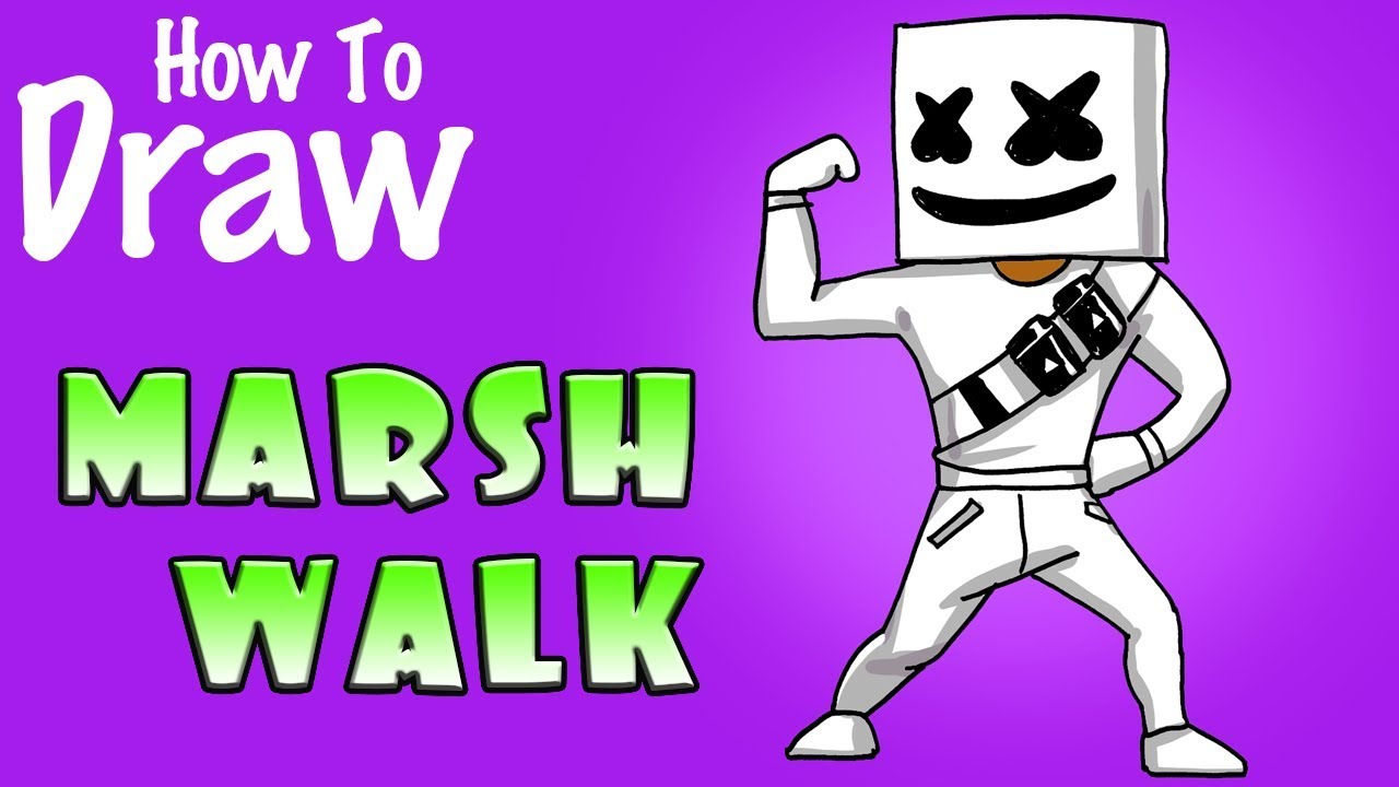 How to Draw the Marsh Walk Emote | Fortnite