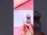 How to draw 3 Hairstyles using a Bow #Shorts #Hairstyles