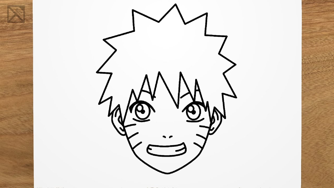 How to draw LITTLE NARUTO step by step, EASY