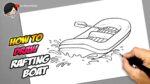 How to draw Rafting Boat