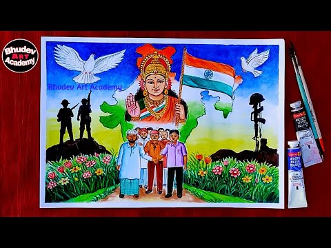 How to draw Republic day|| Independence Day Easy Drawing For Beginners