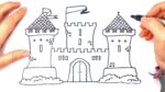 How to draw a Casttle Step by Step | Easy drawings
