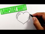 How to draw a love heart easy