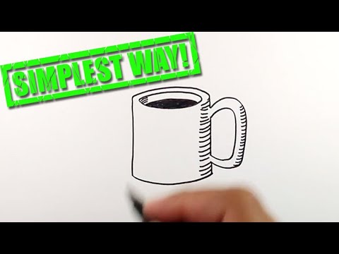 How to draw a mug | Simple Drawings