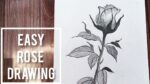 How to draw a rose easy || Rose drawing tutorial