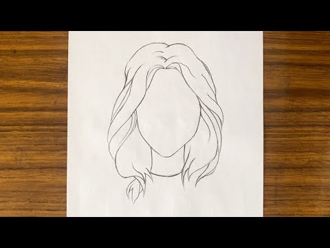 How to draw girl easy || Beautiful girl drawing tutorial || Basic drawing lessons for beginners face