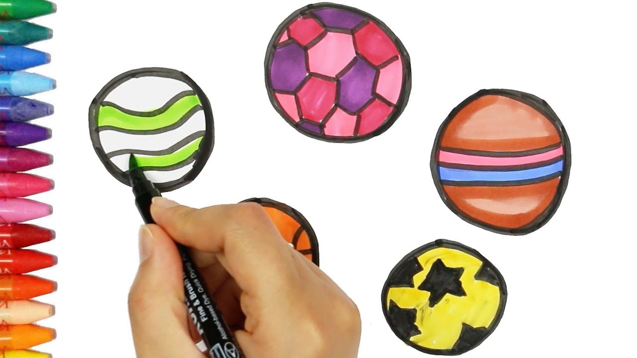 Páginas para colorear  | Página para colorear bolas | Cómo dibujar la pelota | Aprender colorear