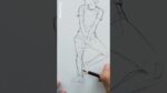 Sitting Pose Sketch (Shorts)