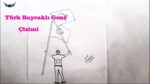 Türk Bayraklı Türk Genci Nasıl Çizilir - #7 29 EKİM İle İlgili Çizim