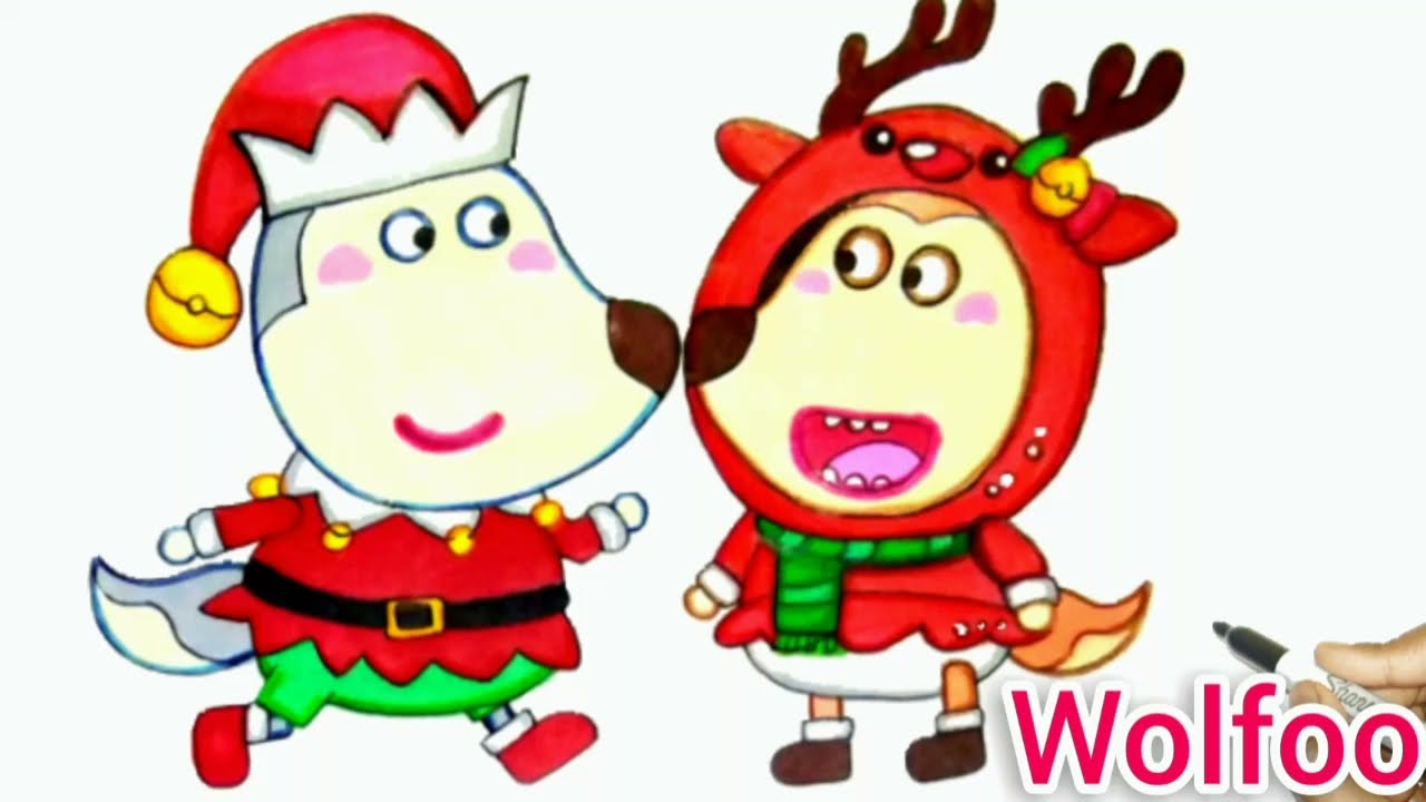 Wolfoo Become Doll For Lucy | How To Draw Wolfoo  Family | Wolfoo | Christmas