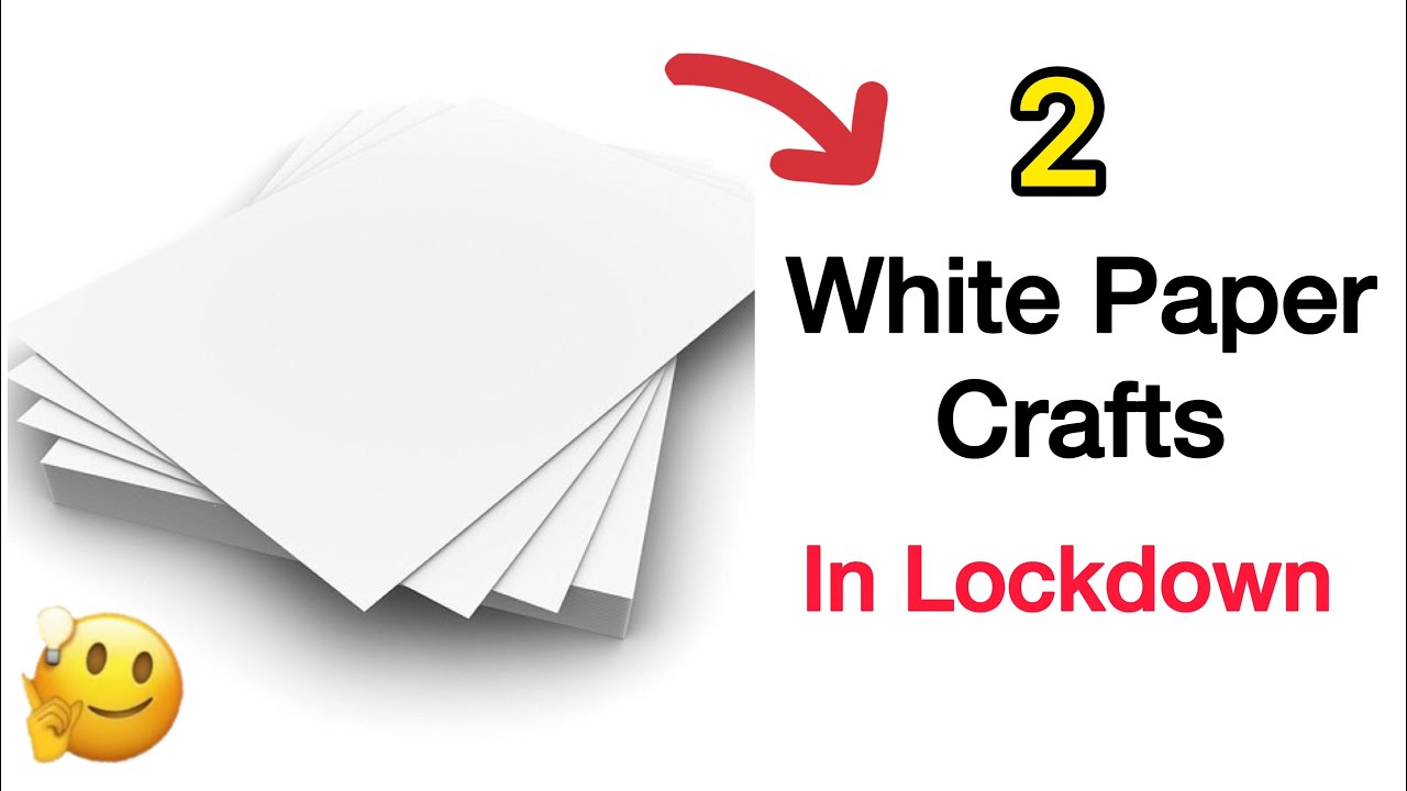 2 Easy and Cheap White Paper Craft Ideas | DIY White Paper Craft | DIY Craft | Paper Craft |Tutorial