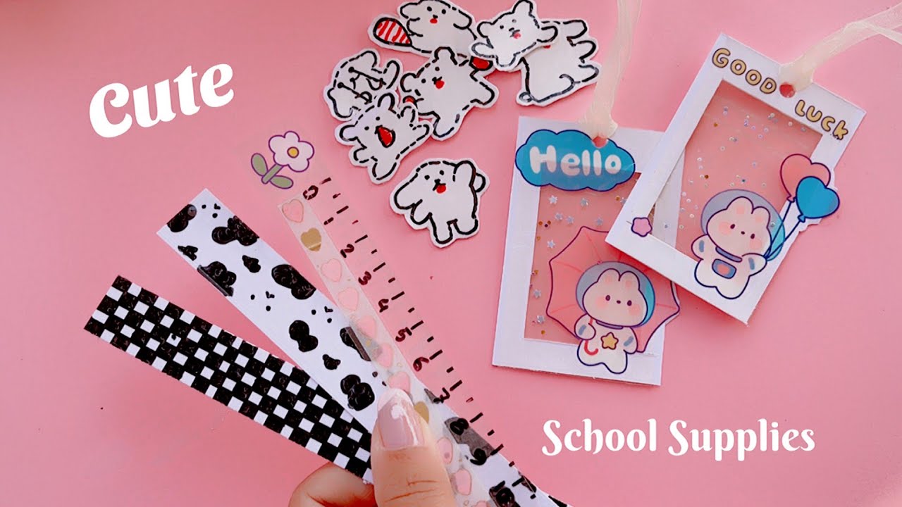 7 Easy School Supplies Ideas with Transparent Tape | Transparent Crafts Idea #school_supplies