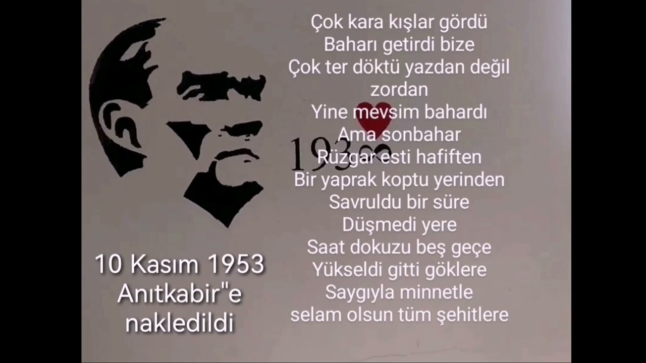 Atatürk şiiri / 10 Kasım şiiri / #sonkasımresmi / 10 Kasım hangi gündü / 10 Kasım resmi çizimi
