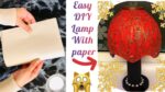 Beautiful DIY paper lamp | Easy Best Out Of Waste Craft | Newspapers or tissue crafts