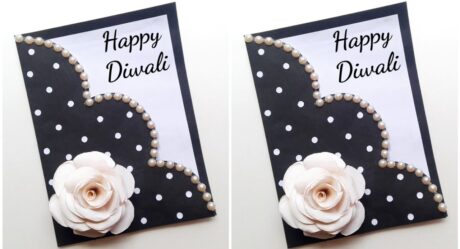 Beautiful Diwali Card Making • diwali card idea • diwali card making easy • diwali card handmade DIY