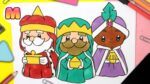 COMO DIBUJAR A LOS REYES MAGOS KAWAII - Dibujos navideños faciles - Dibuja de una manera facil
