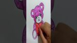 Cartoon Teddy Bear very Cute #drawing #shorts
