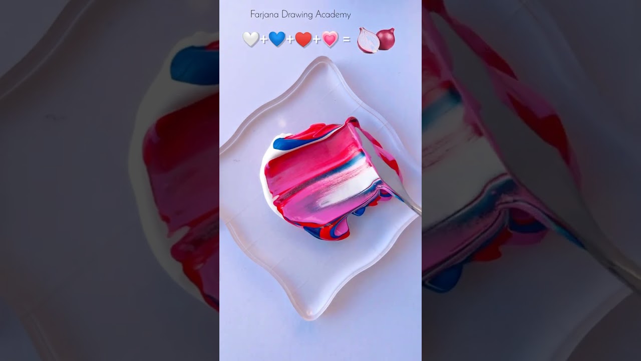 +++ = ? || Color mixing || Onion Color #satisfying