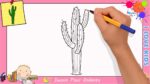 Comment dessiner un cactus FACILEMENT etape par etape  pour ENFANTS 5