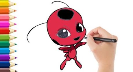 Como Dibujar Tikki de Ladybug / How to Draw Tikki from Ladybug #Disney