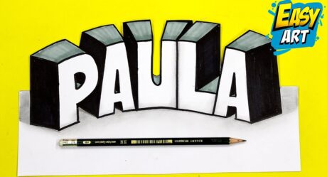Como Dibujar el Nombre de PAULA en 3D – How to Draw the Name of PAULA in 3D – Nuevos videos 2020