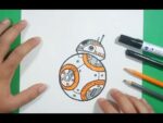 Como dibujar a BB-8 paso a paso - Star Wars | How to draw BB-8 - Star Wars