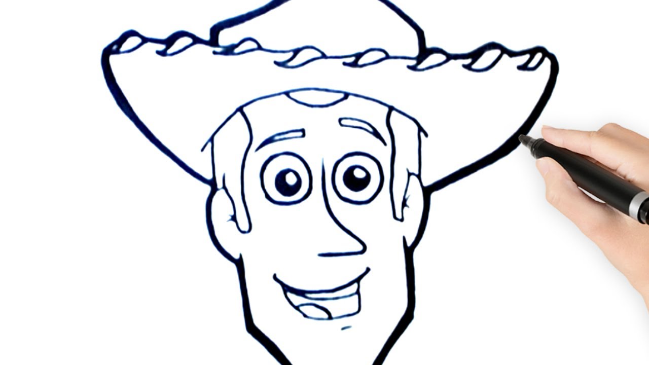 Como dibujar a Woody de Toy Story paso a paso facil