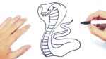 Cómo dibujar una Cobra Paso a Paso | Dibujo de Cobra