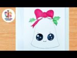 Cute Bell drawing | new year cut drawing@Taposhikidsacademy