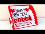 DIY Happy new year card 2023 / How to make new year greeting card / New year pop up card making