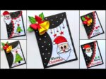 DIY Top 5 Christmas greeting card ideas 2022 / Christmas card making ideas handmade / Christmas card