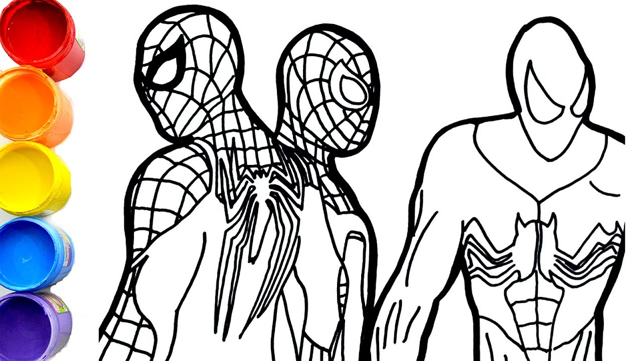 DRAWING Marvel's Spider-Man 2 , venom, remasterd, miles morales-spider ...