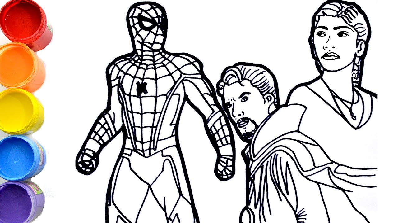 Drawings  Marvel’s Spider-Man: NO WAY HOME  - doctor strange - MJ