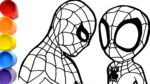 Drawings of the Marvel's Spidey and His Amazing Friends Vs spider-man, tom holland no way home