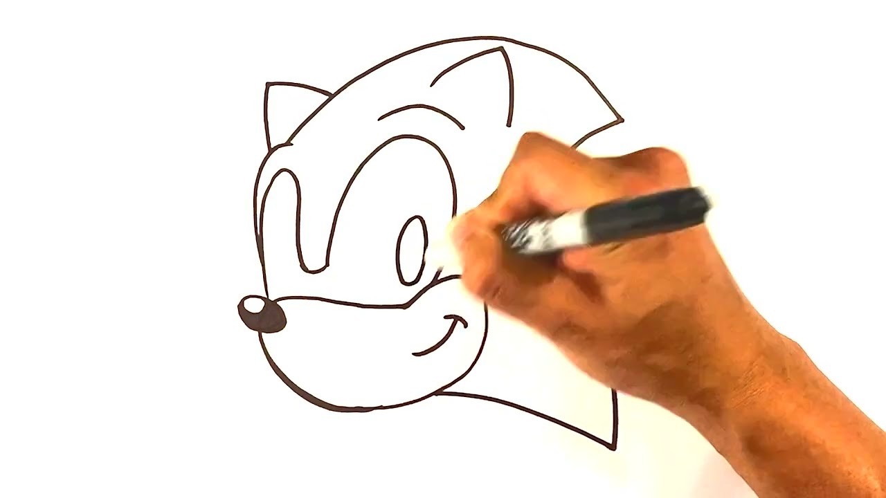 EASY How to Draw SONIC ORIGINAL