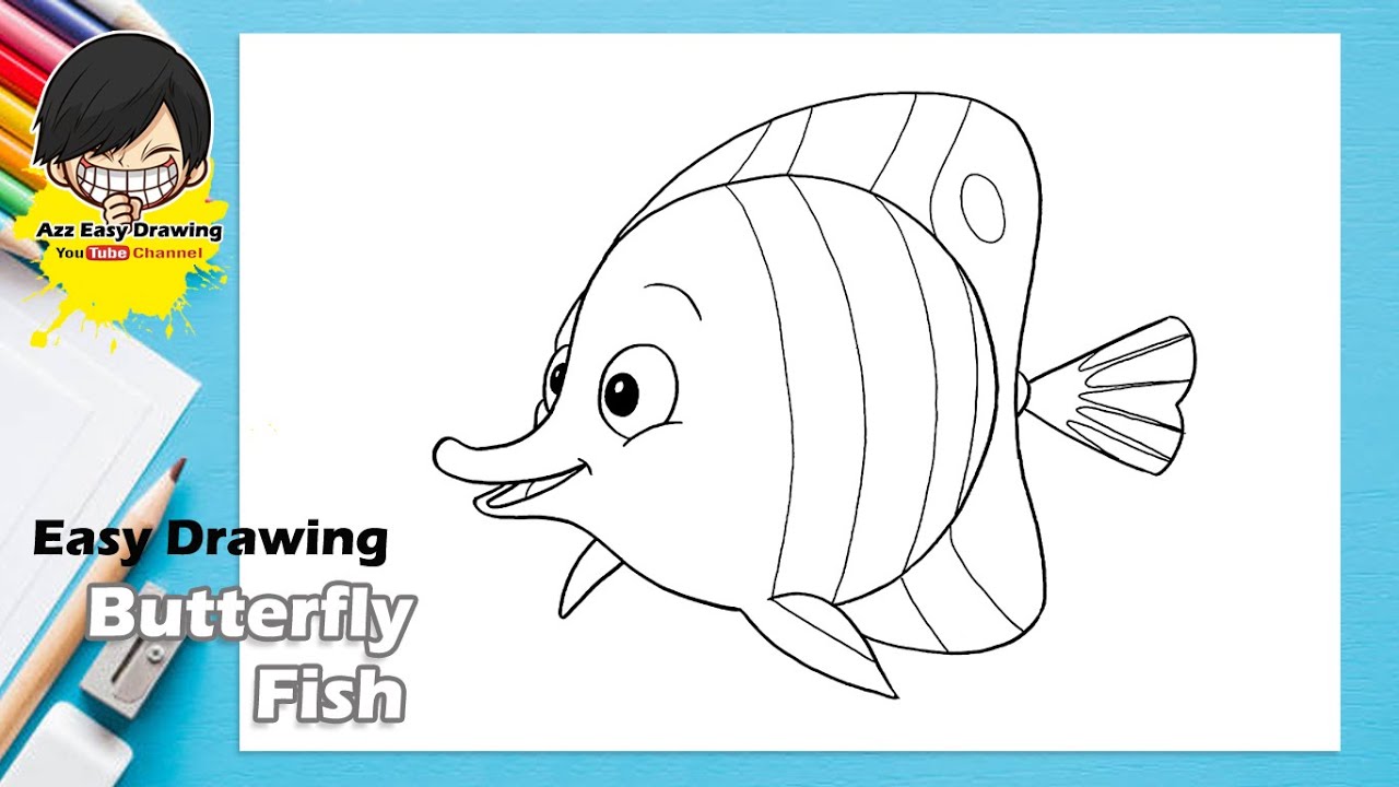 Easy Drawing Butterfly Fish