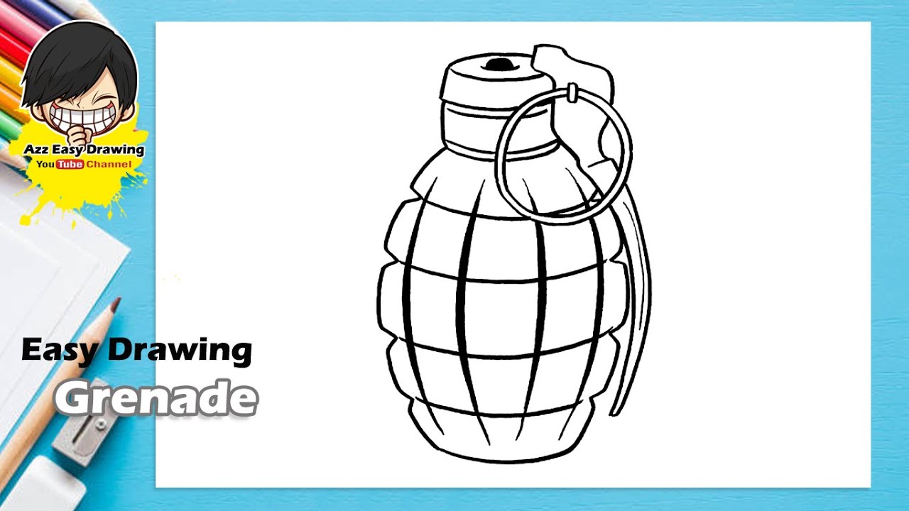 Easy Grenade Drawing