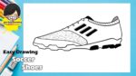 Easy Soccer Shoes Drawing
