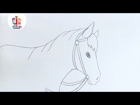 Easy horse animal drawing | elementary drawing