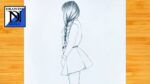 Easy way to draw girl Sideways hair | Beginner pencil drawing tutorial | simple girl drawit