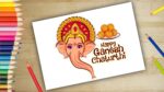 Ganesh chaturthi drawing with color pencils | God Ganesh Drawing easy