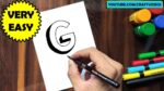 HOW TO DRAW 3D LETTER G | 3D LETTER DRAWING
