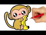 HOW TO DRAW A MONKEY EASY STEP BY STEP