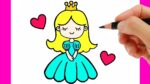 HOW TO DRAW A PRINCESS EASY STEP´BY STEP