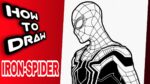 HOW TO DRAW IRON-SPIDER | SPIDERMAN DRAWINGS | como dibujar a iron-spider | dibujos de spiderman