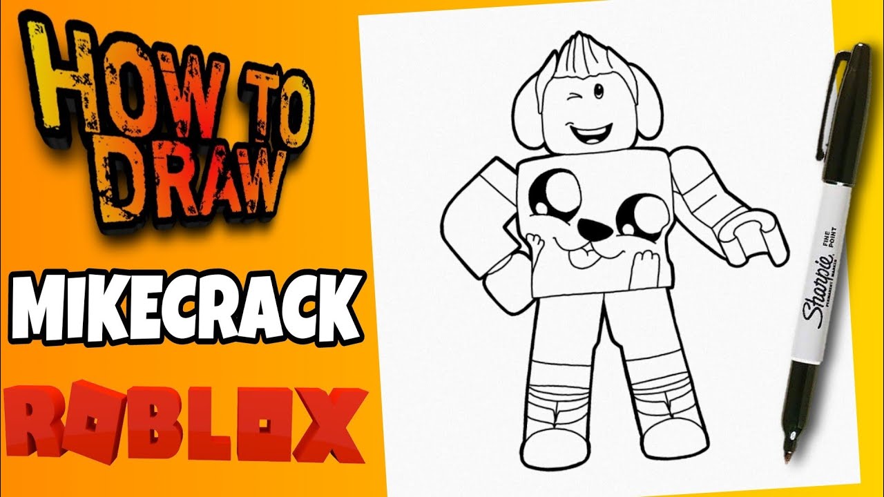 HOW TO DRAW MIKECRACK from ROBLOX | como dibujar a mikecrack de roblox